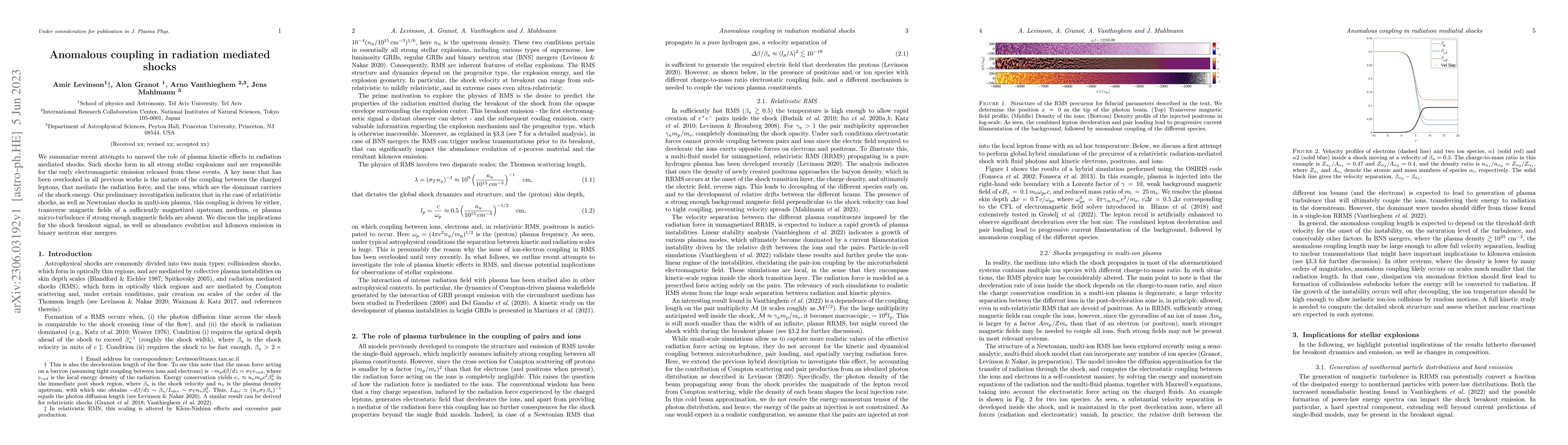 Thumbnail for Anomalous coupling in radiation mediated shocks}