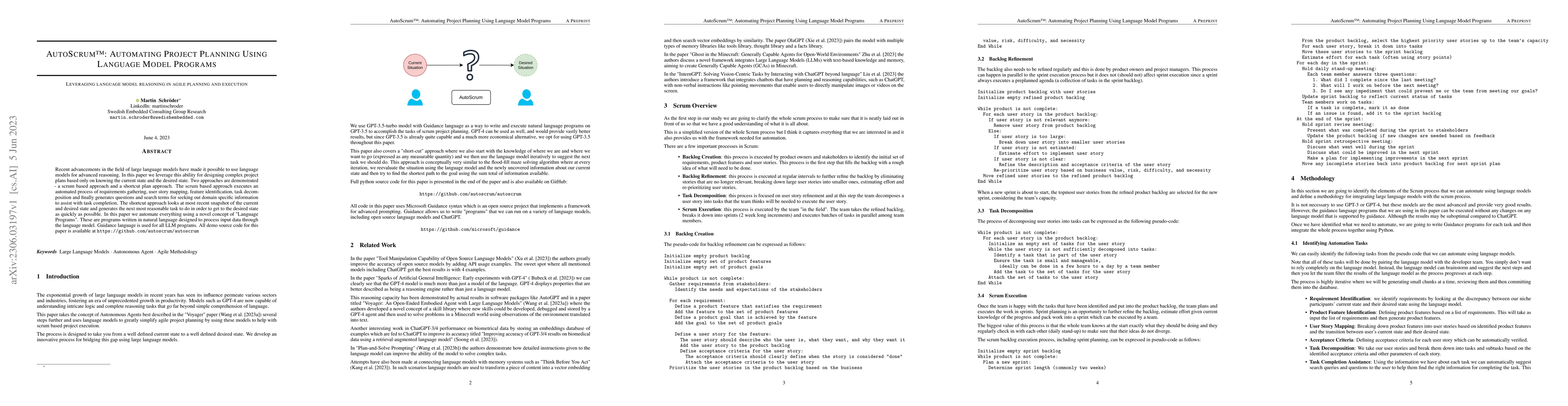 Thumbnail for AutoScrum: Automating Project Planning Using Large Language Models