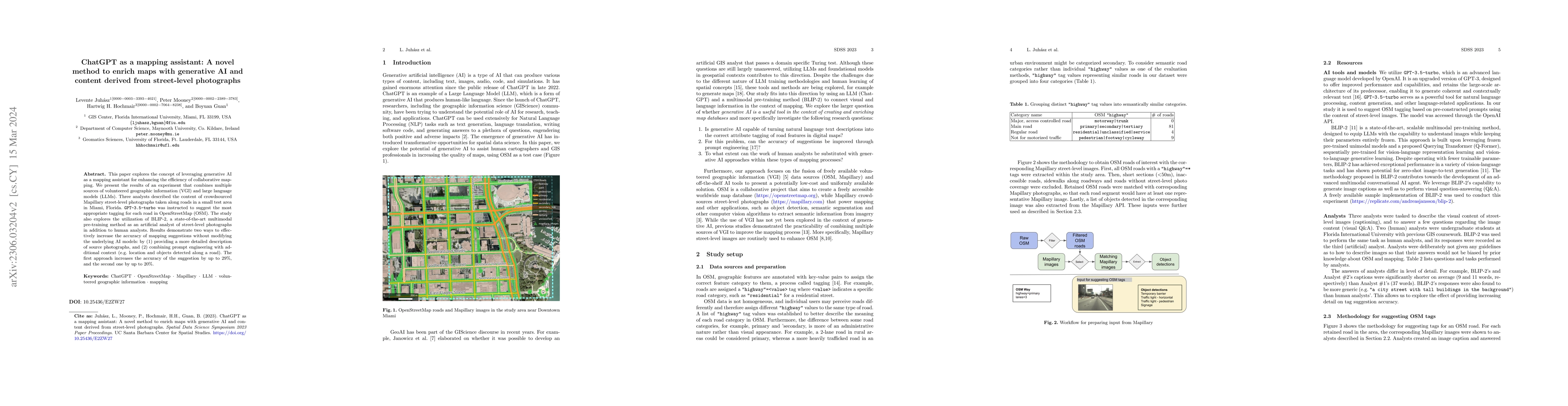 Thumbnail for ChatGPT as a mapping assistant: A novel method to enrich maps with
  generative AI and content derived from street-level photographs