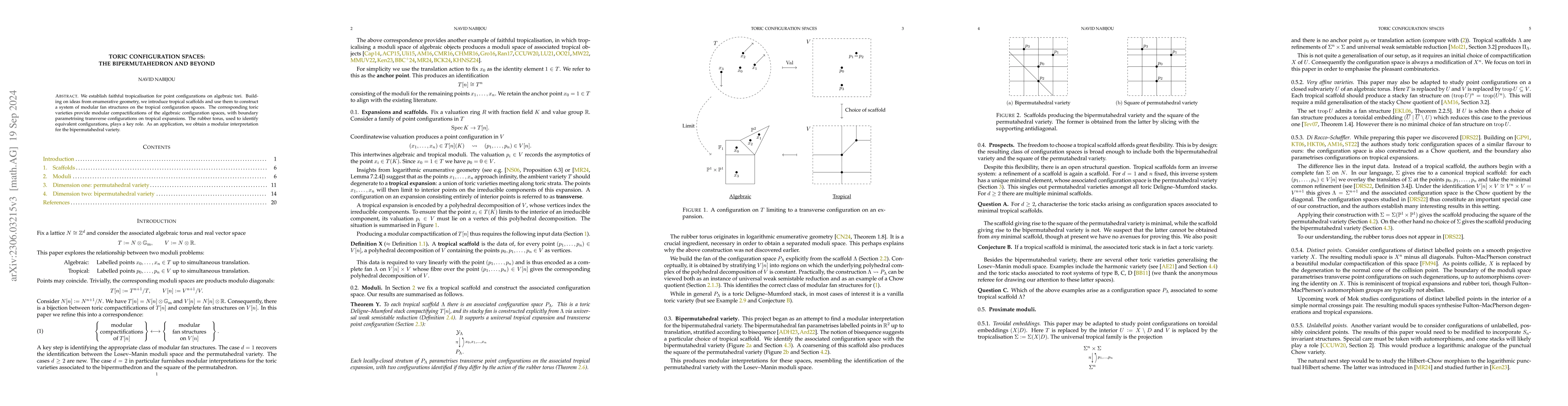Thumbnail for Toric configuration spaces: the bipermutahedron and beyond