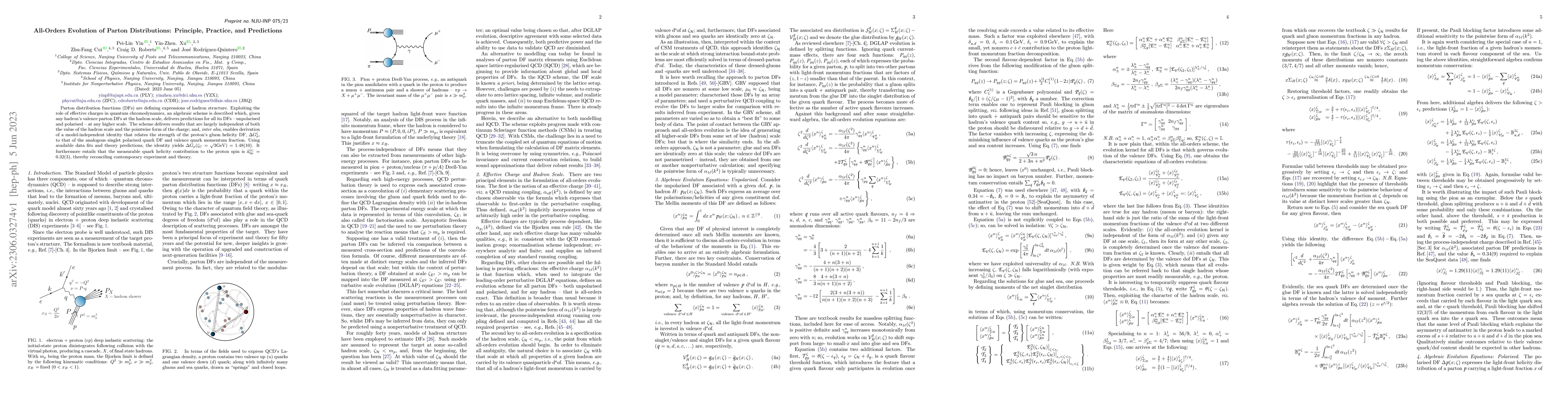 Thumbnail for All-Orders Evolution of Parton Distributions: Principle, Practice, and
  Predictions