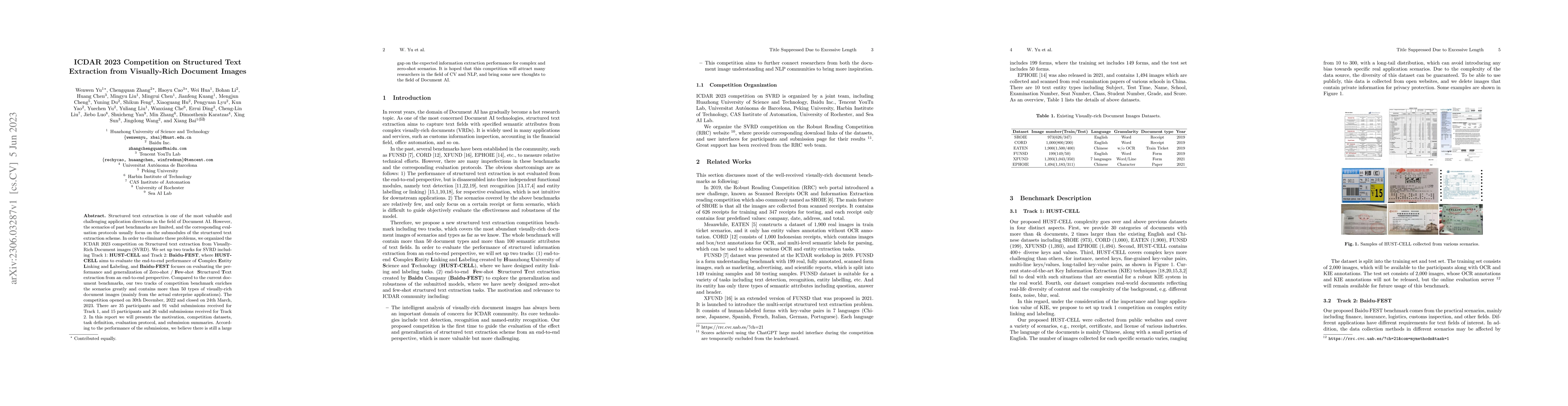 Thumbnail for ICDAR 2023 Competition on Structured Text Extraction from Visually-Rich
  Document Images