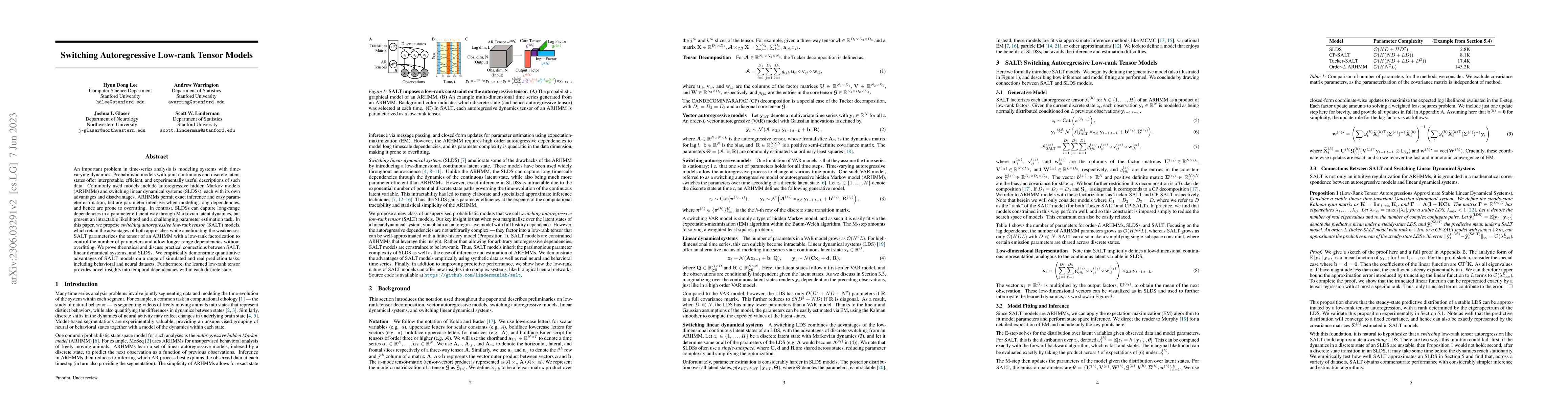 Thumbnail for Switching Autoregressive Low-rank Tensor Models