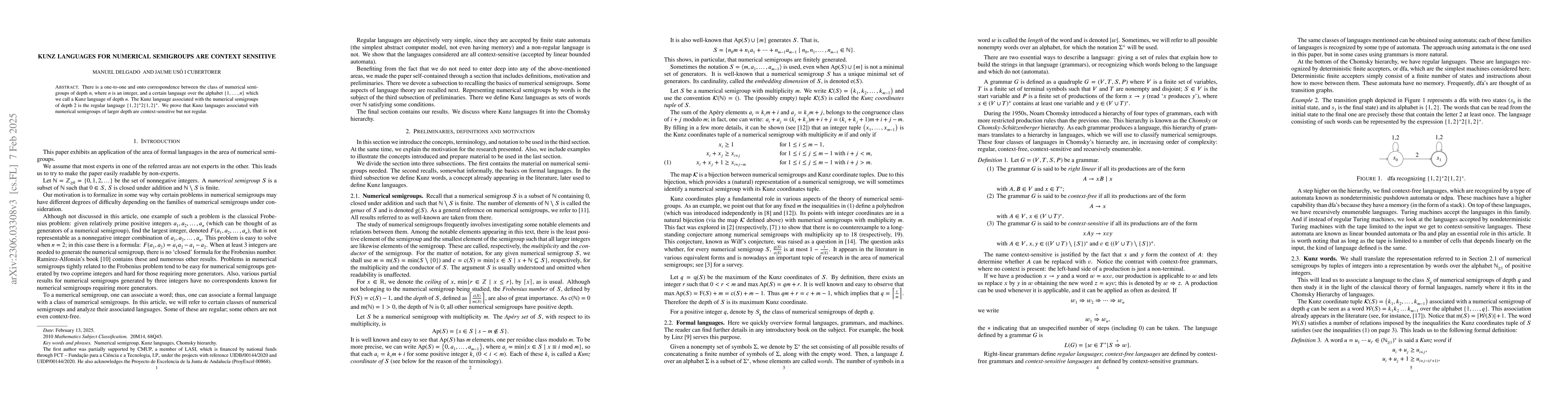 Thumbnail for Kunz languages for numerical semigroups are context sensitive