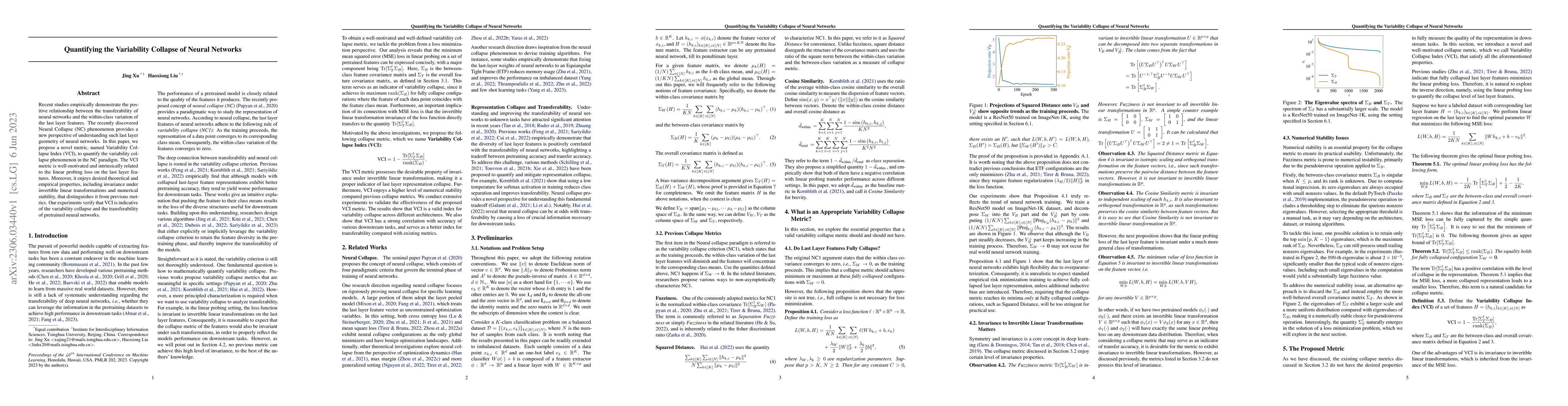 Thumbnail for Quantifying the Variability Collapse of Neural Networks