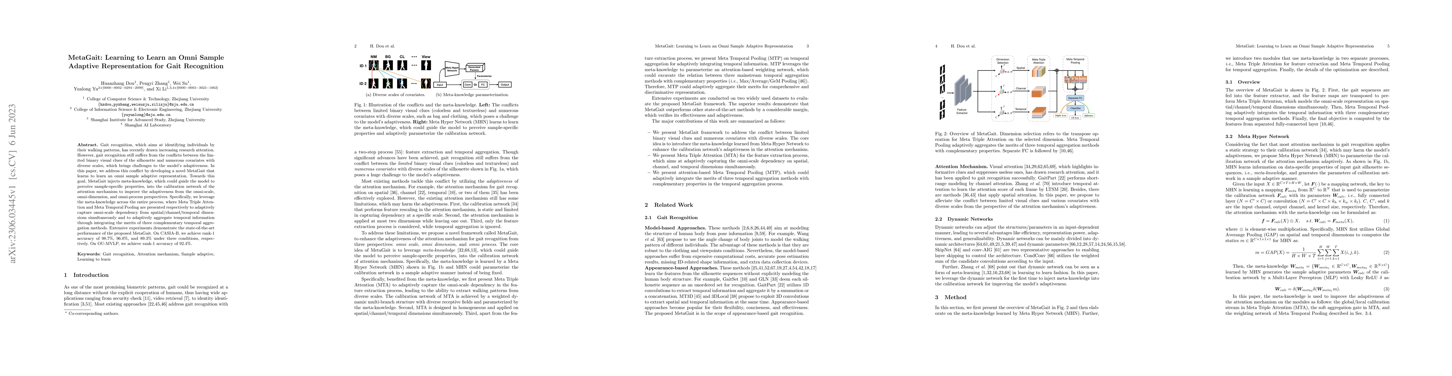 Thumbnail for MetaGait: Learning to Learn an Omni Sample Adaptive Representation for
  Gait Recognition