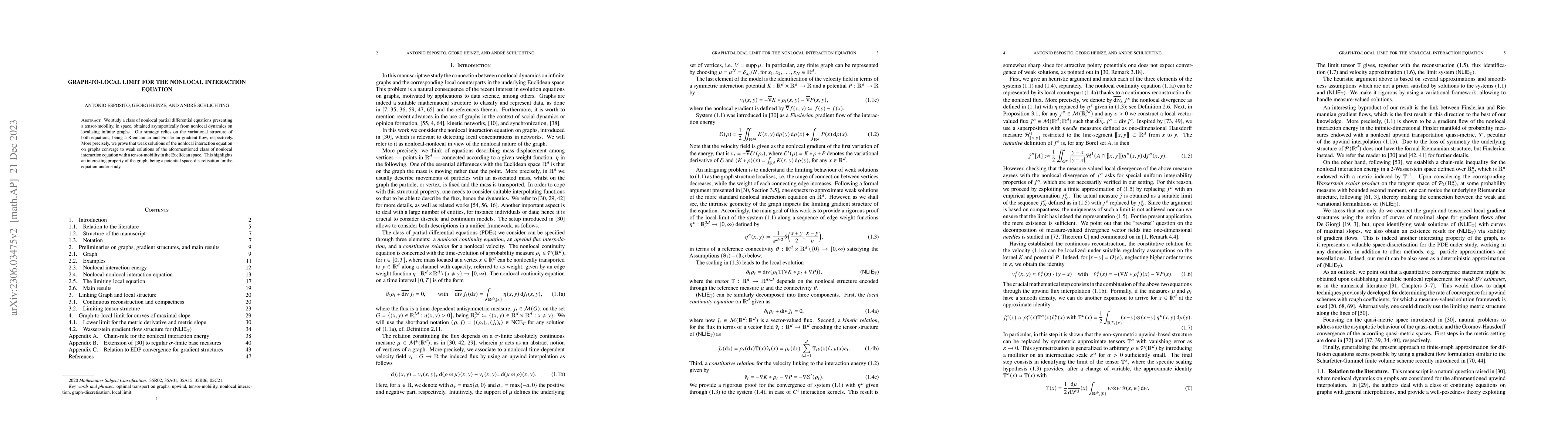 Thumbnail for Graph-to-local limit for the nonlocal interaction equation