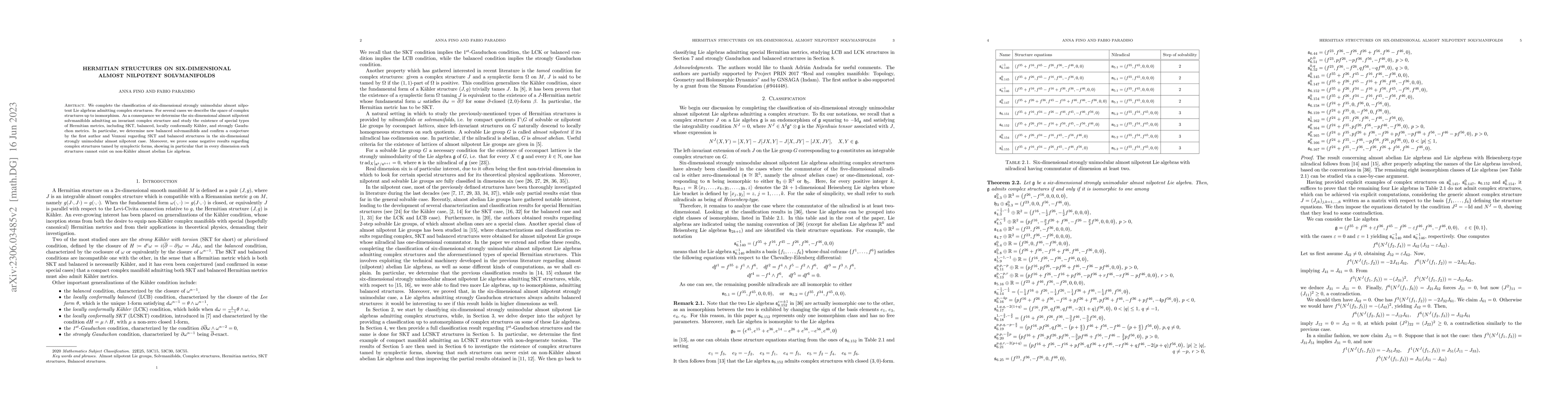 Thumbnail for Hermitian structures on six-dimensional almost nilpotent solvmanifolds