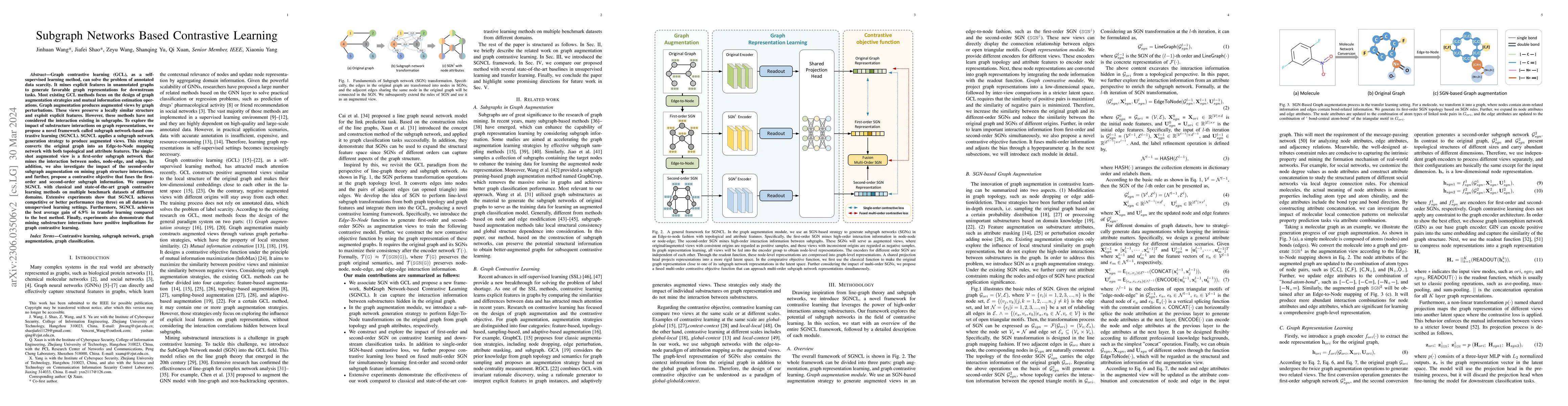 Thumbnail for Subgraph Networks Based Contrastive Learning