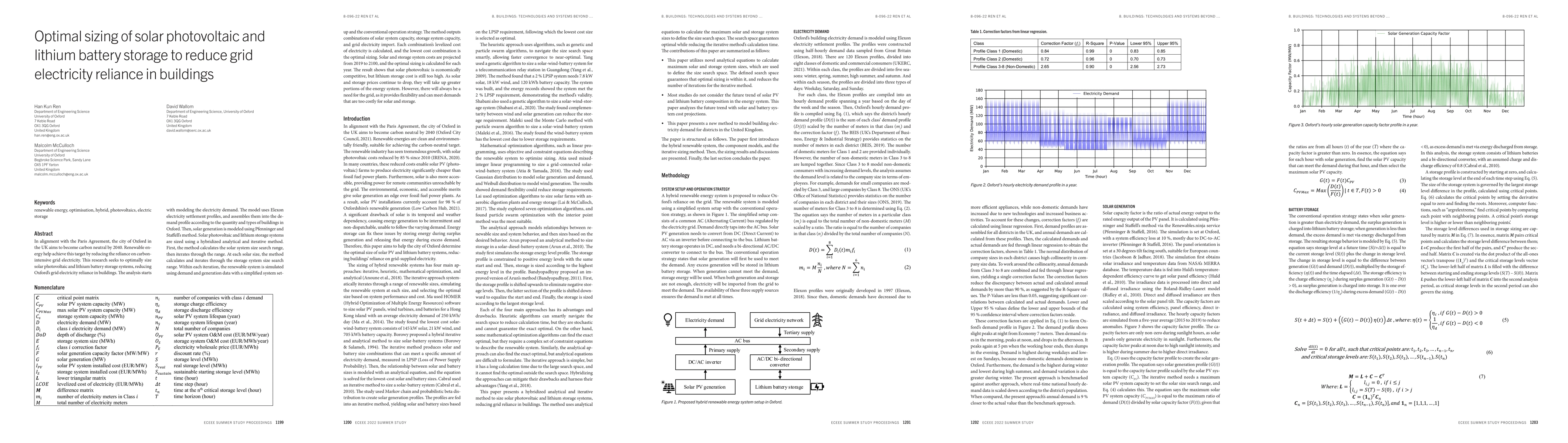 Thumbnail for Optimal sizing of solar photovoltaic and lithium battery storage to
  reduce grid electricity reliance in buildings
