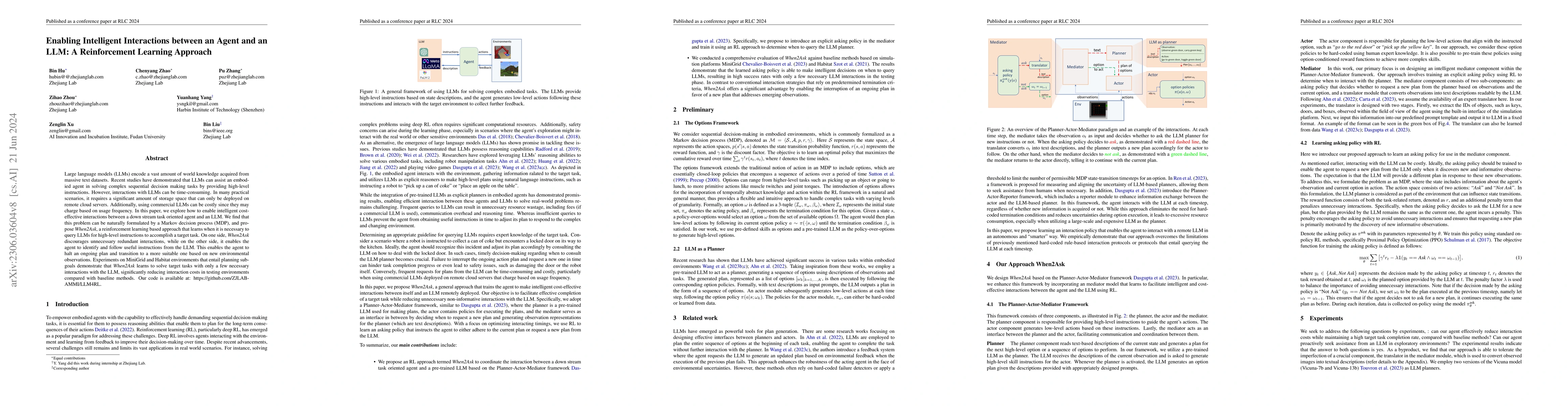 Thumbnail for Enabling Intelligent Interactions between an Agent and an LLM: A
  Reinforcement Learning Approach
