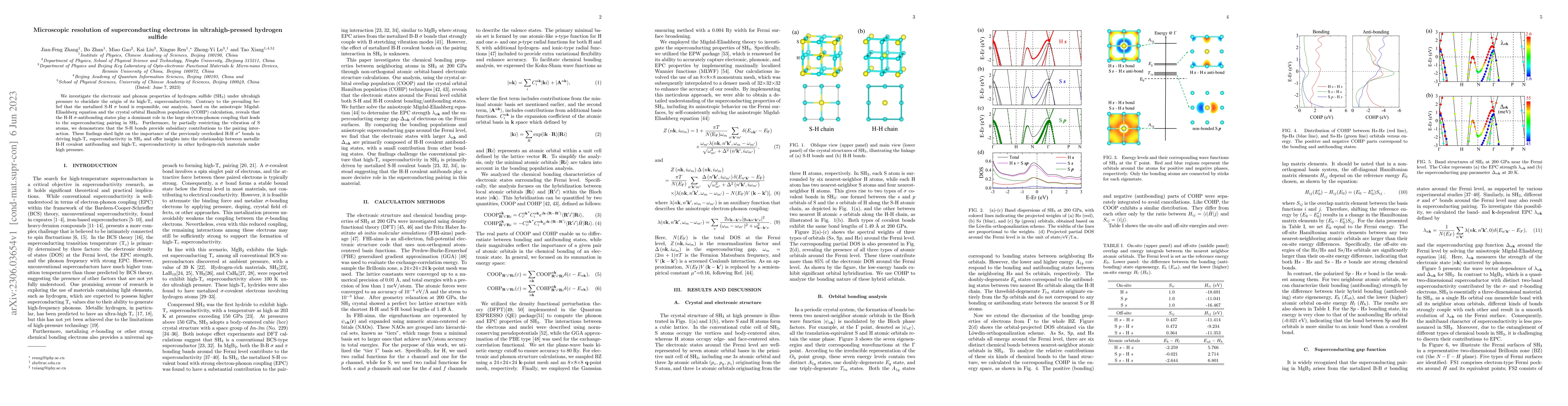 Thumbnail for Microscopic resolution of superconducting electrons in ultrahigh-pressed
  hydrogen sulfide