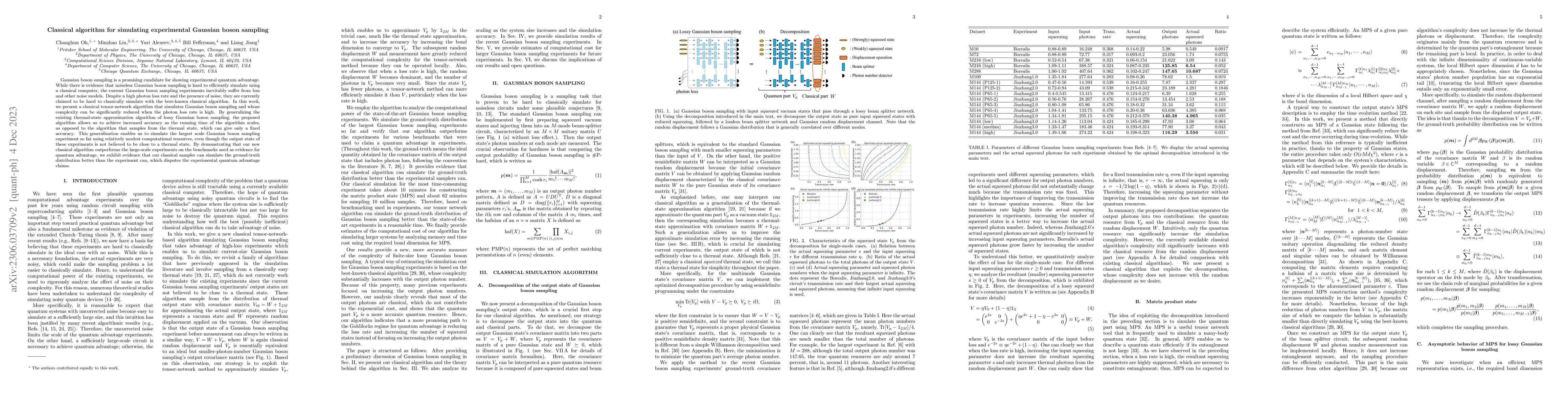Thumbnail for Classical algorithm for simulating experimental Gaussian boson sampling