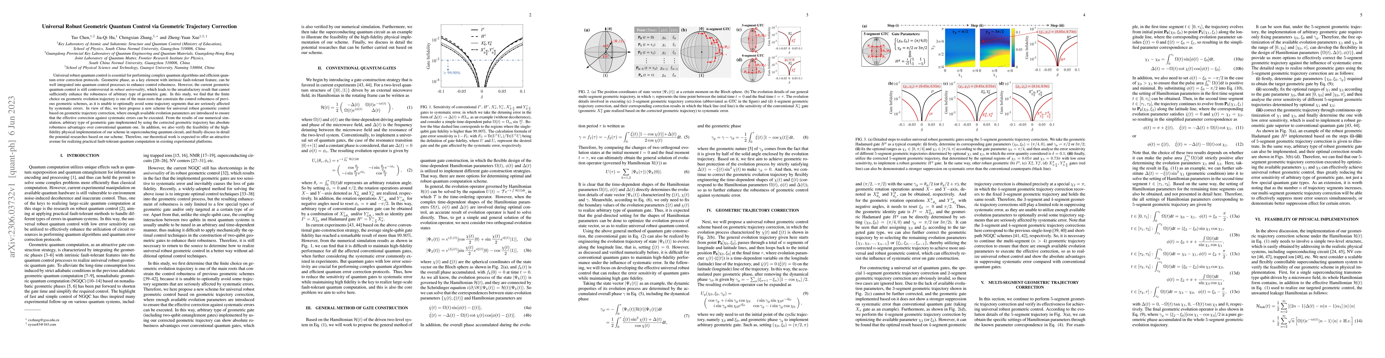 Thumbnail for Universal Robust Geometric Quantum Control via Geometric Trajectory
  Correction