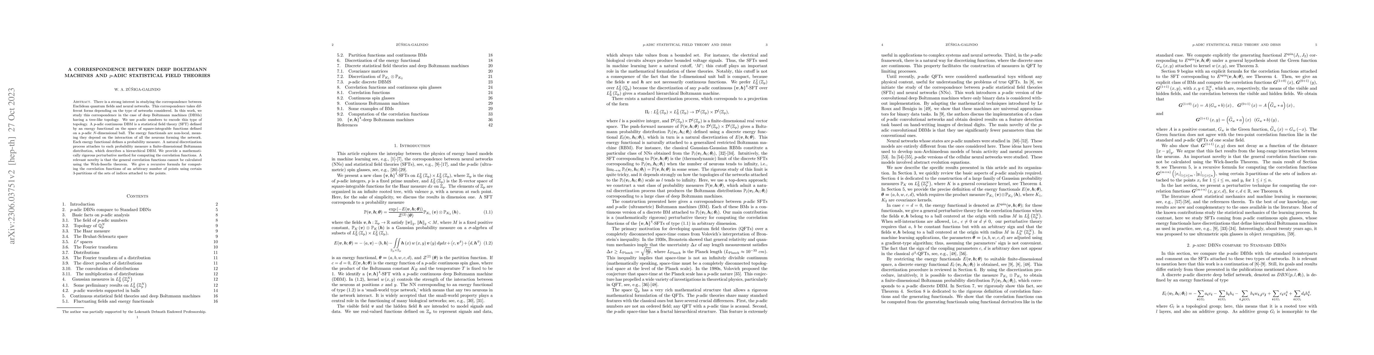 Thumbnail for A Correspondence Between Deep Boltzmann Machines and p-Adic Statistical
  Field Theories