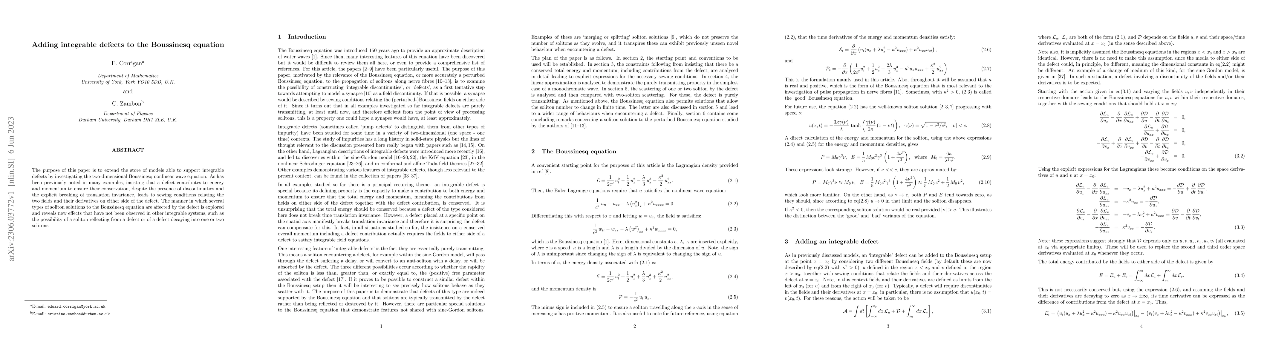 Thumbnail for Adding integrable defects to the Boussinesq equation