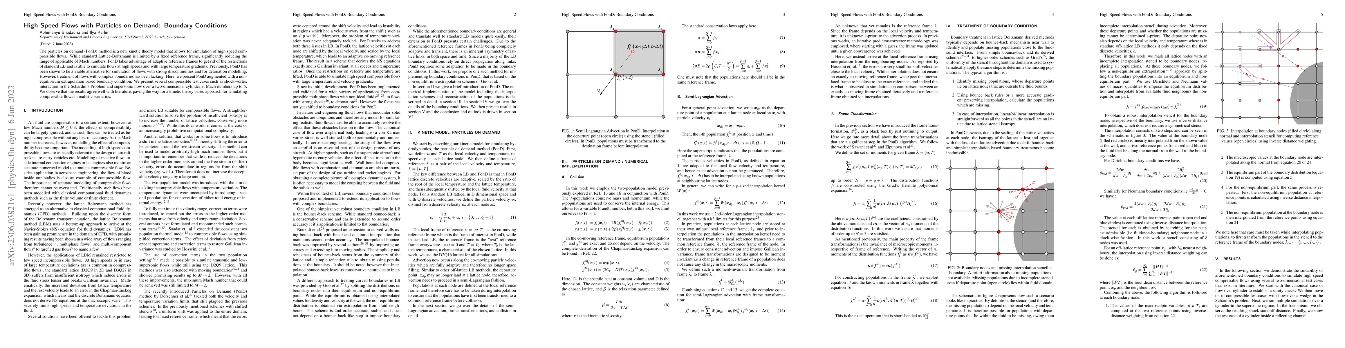 Thumbnail for High speed flows with Particles on Demand: Boundary Conditions