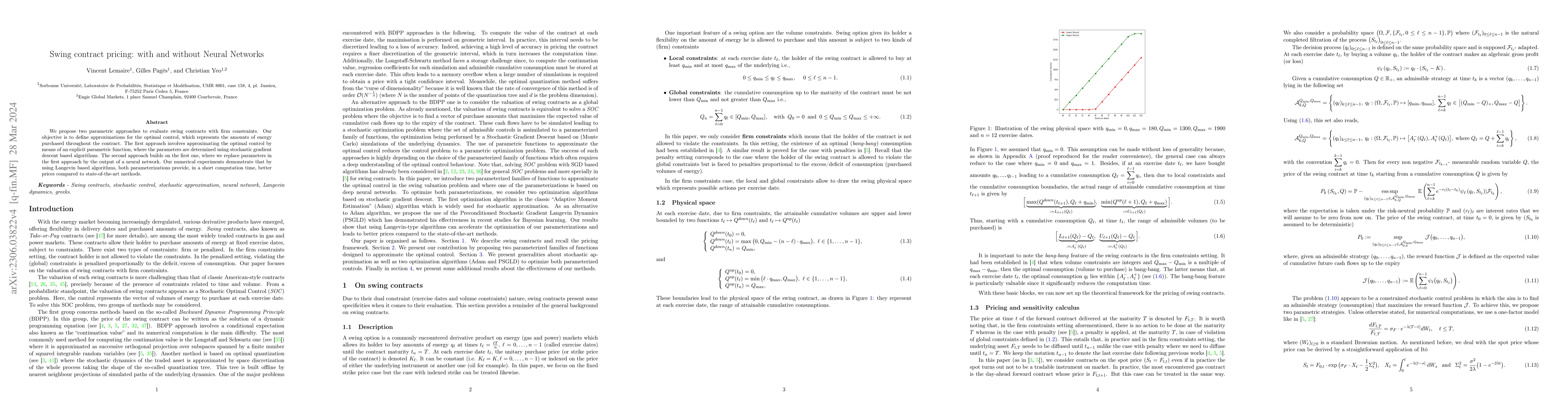 Thumbnail for Swing contract pricing: with and without Neural Networks