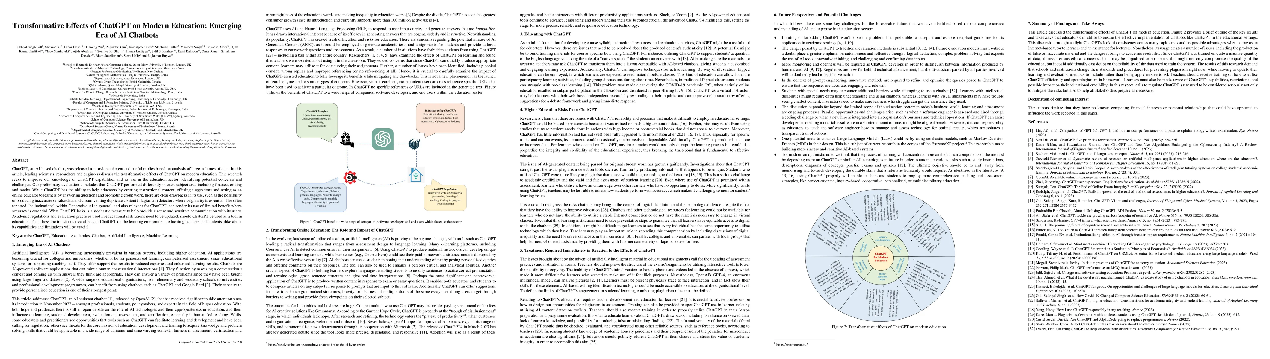 Thumbnail for Transformative Effects of ChatGPT on Modern Education: Emerging Era of
  AI Chatbots