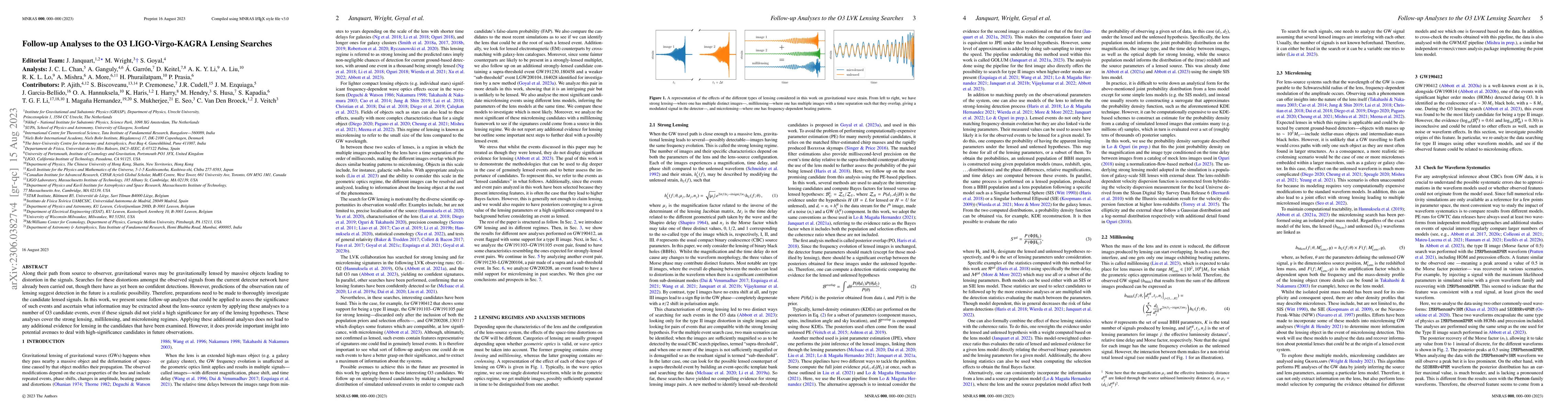 Thumbnail for Follow-up Analyses to the O3 LIGO-Virgo-KAGRA Lensing Searches