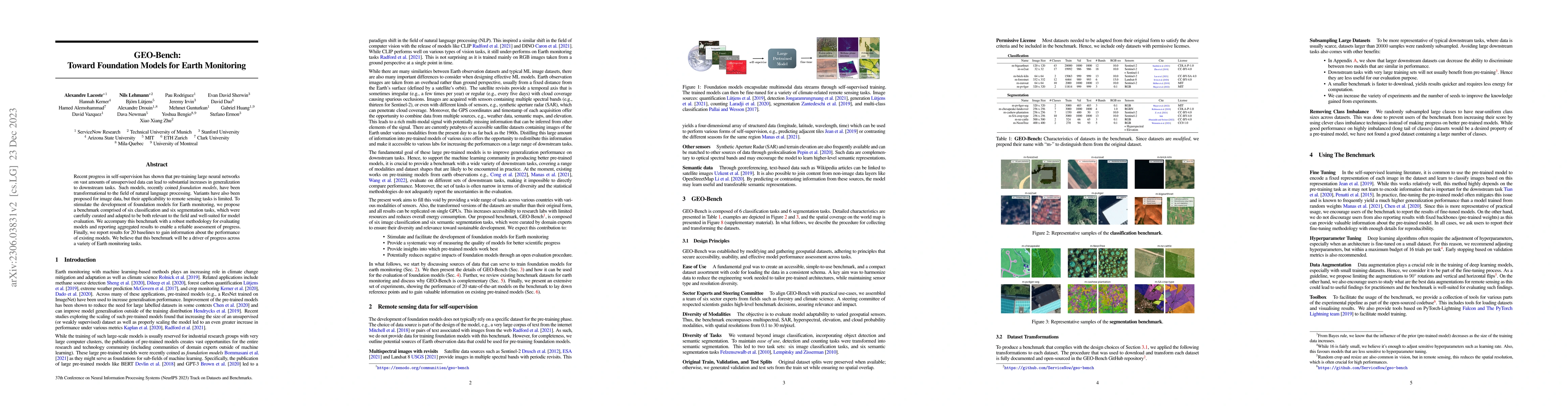 Thumbnail for GEO-Bench: Toward Foundation Models for Earth Monitoring