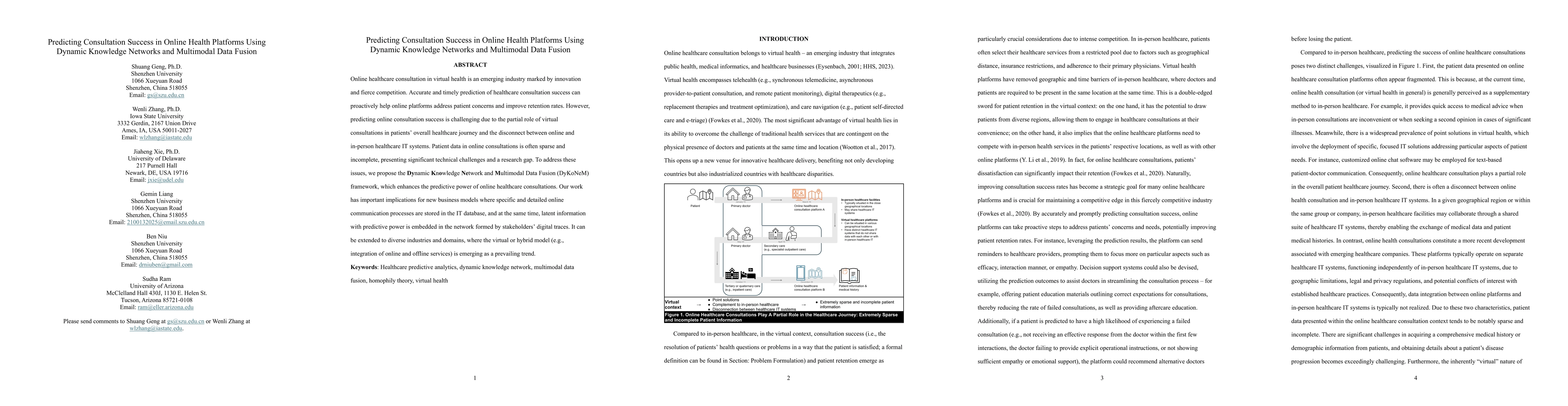 Thumbnail for Predicting Consultation Success in Online Health Platforms Using Dynamic
  Knowledge Networks and Multimodal Data Fusion