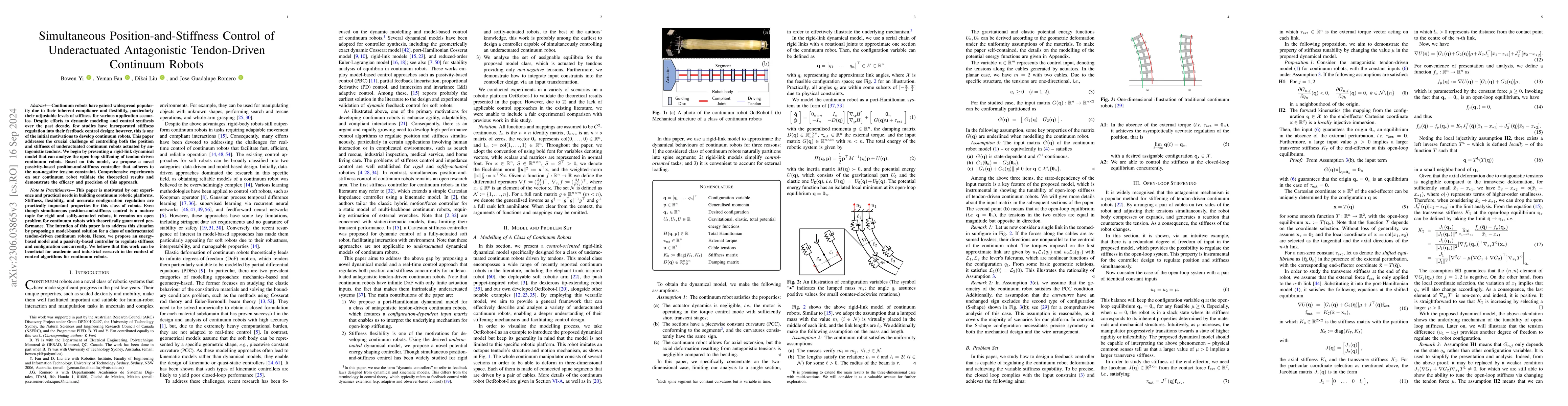 Thumbnail for Simultaneous Position-and-Stiffness Control of Underactuated
  Antagonistic Tendon-Driven Continuum Robots