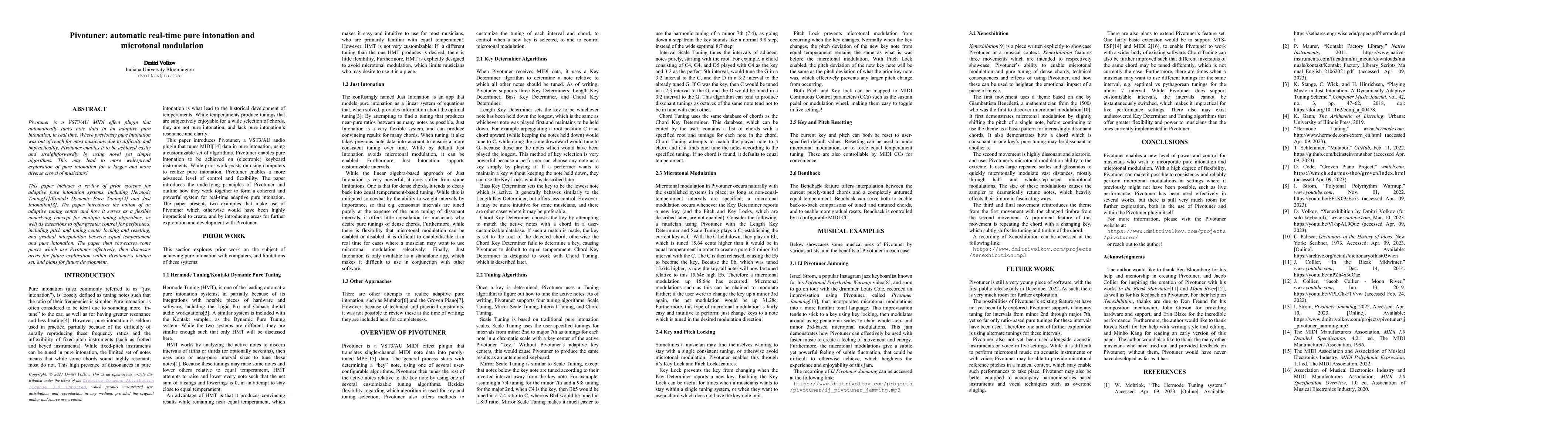 Thumbnail for Pivotuner: automatic real-time pure intonation and microtonal modulation