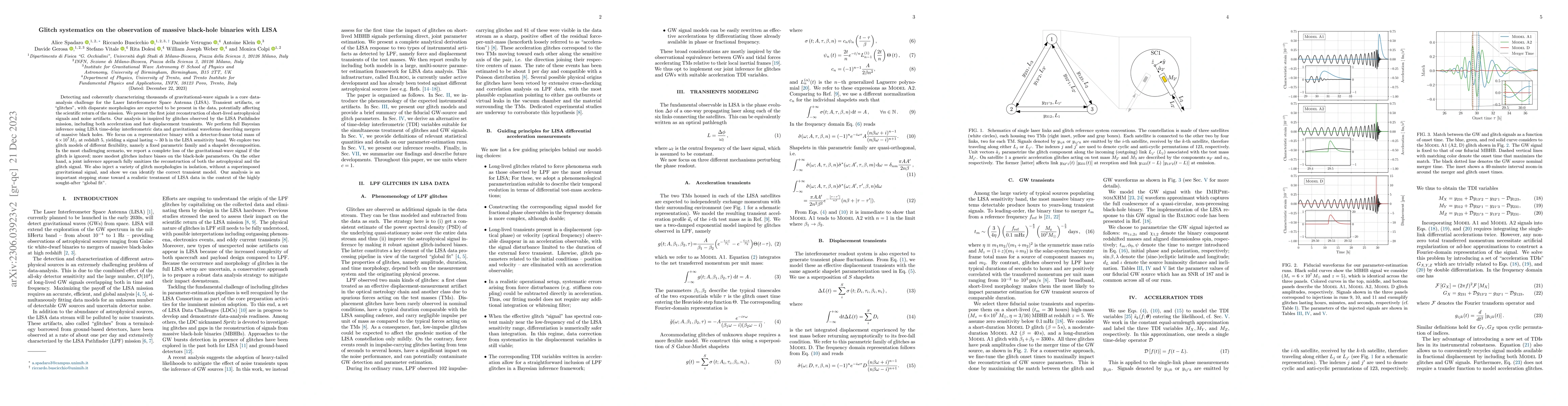 Thumbnail for Glitch systematics on the observation of massive black-hole binaries
  with LISA