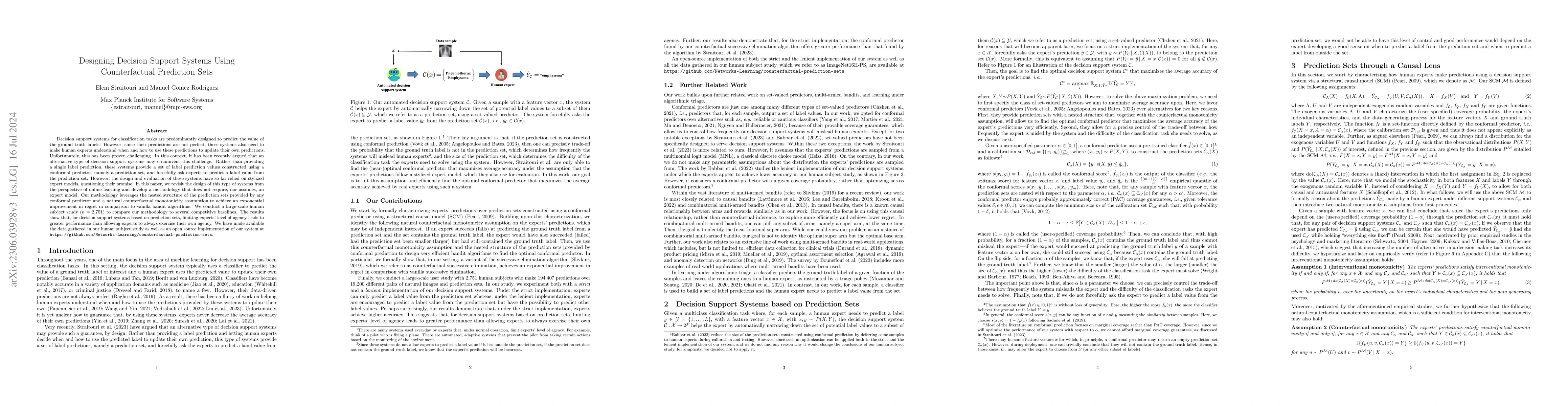 Thumbnail for Designing Decision Support Systems Using Counterfactual Prediction Sets