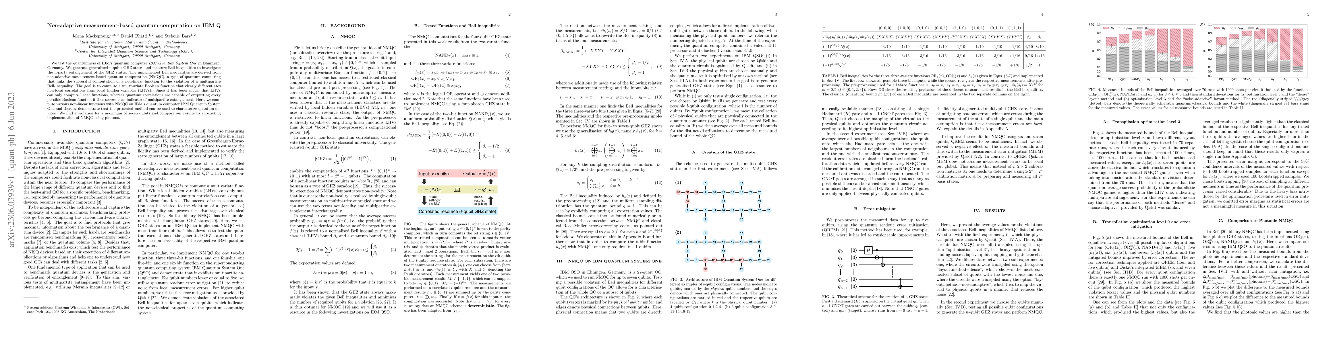 Thumbnail for Non-adaptive measurement-based quantum computation on IBM Q