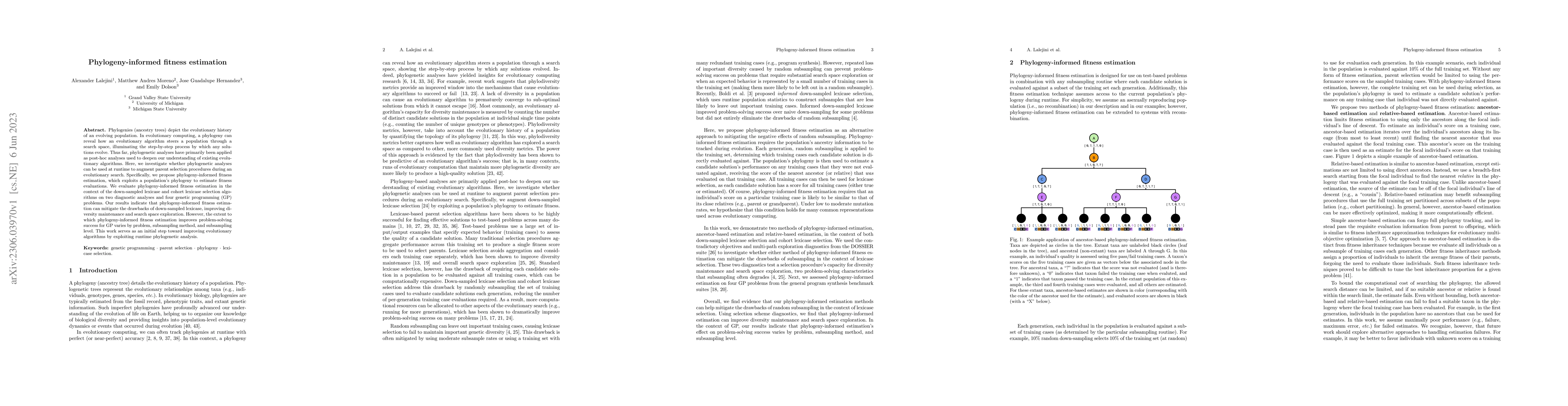 Thumbnail for Phylogeny-informed fitness estimation