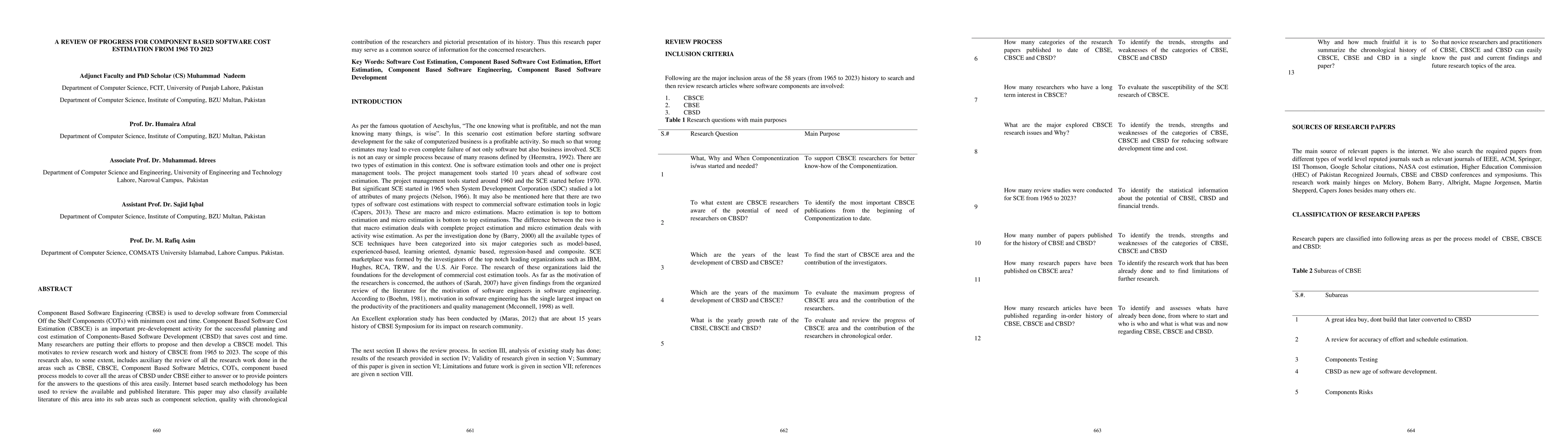 Thumbnail for A Review Of Progress for Component Based Software Cost Estimation From
  1965 to 2023