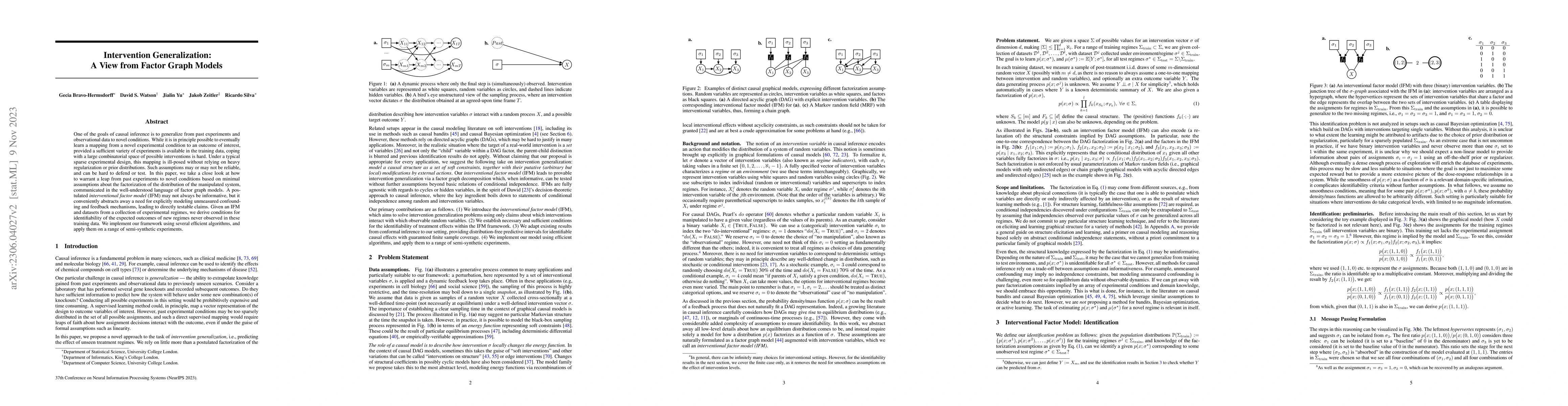 Thumbnail for Intervention Generalization: A View from Factor Graph Models