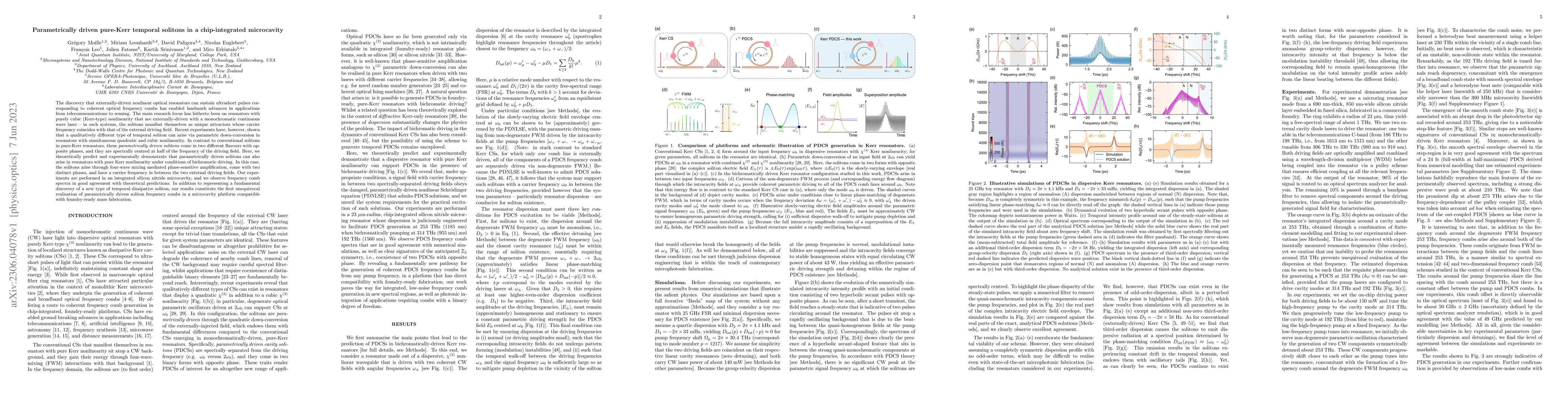 Thumbnail for Parametrically driven pure-Kerr temporal solitons in a chip-integrated
  microcavity