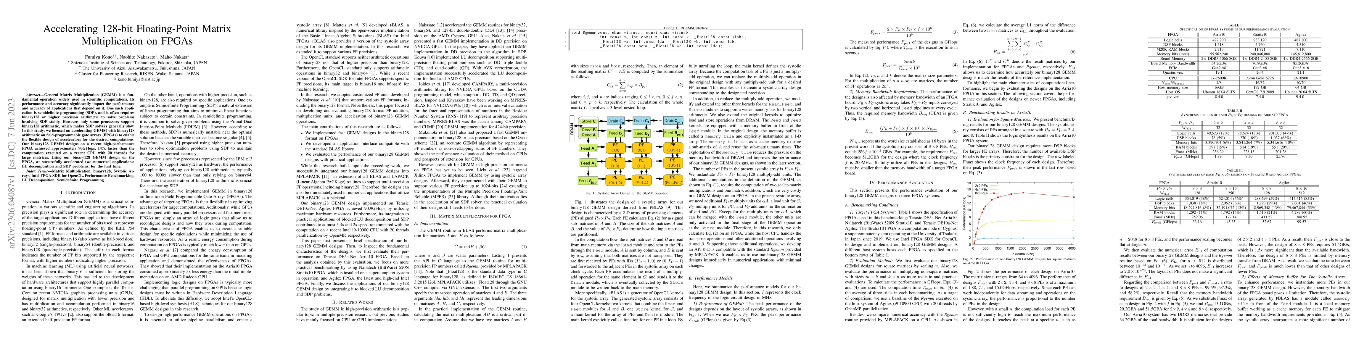 Thumbnail for Accelerating 128-bit Floating-Point Matrix Multiplication on FPGAs