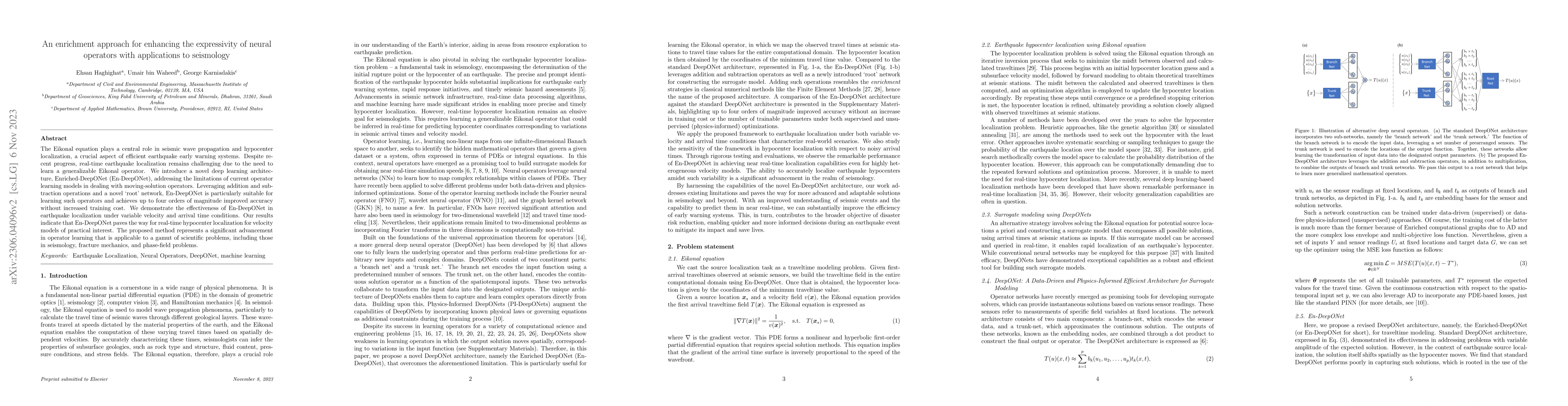 Thumbnail for An enrichment approach for enhancing the expressivity of neural
  operators with applications to seismology