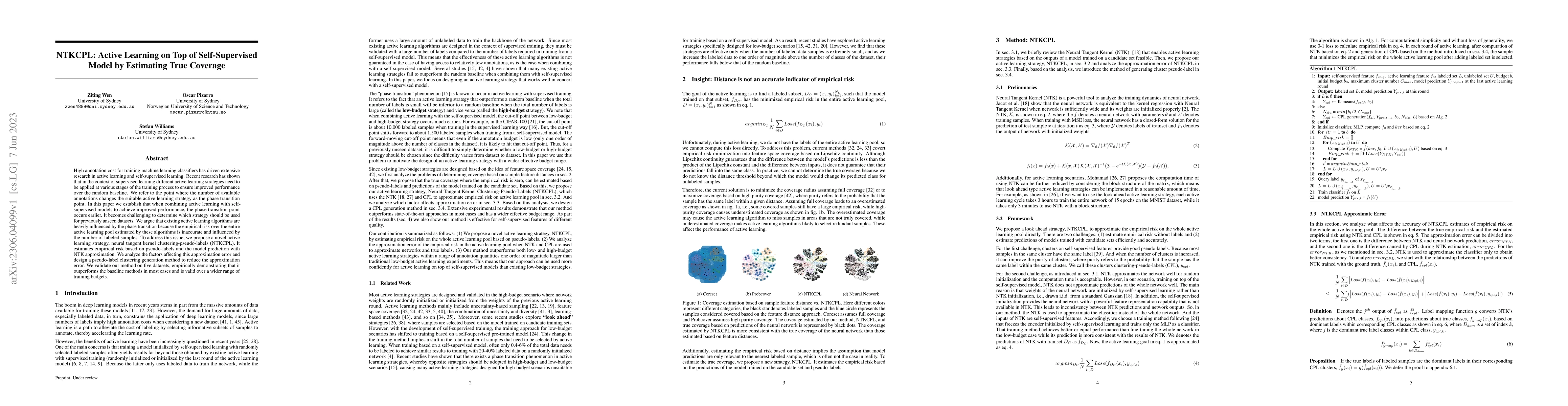 Thumbnail for NTKCPL: Active Learning on Top of Self-Supervised Model by Estimating
  True Coverage