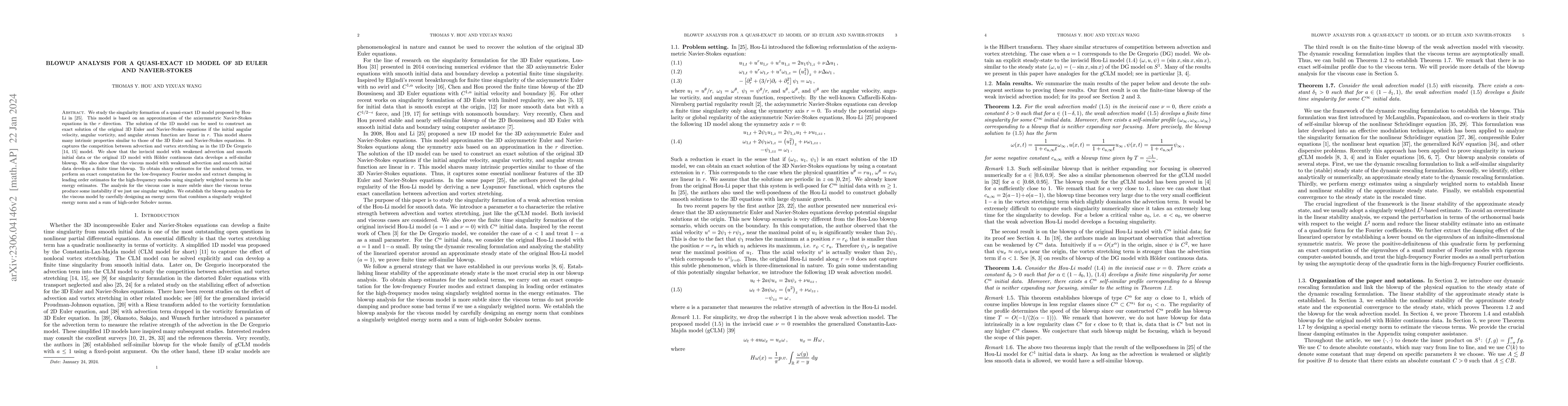 Thumbnail for Blowup analysis for a quasi-exact 1D model of 3D Euler and Navier-Stokes