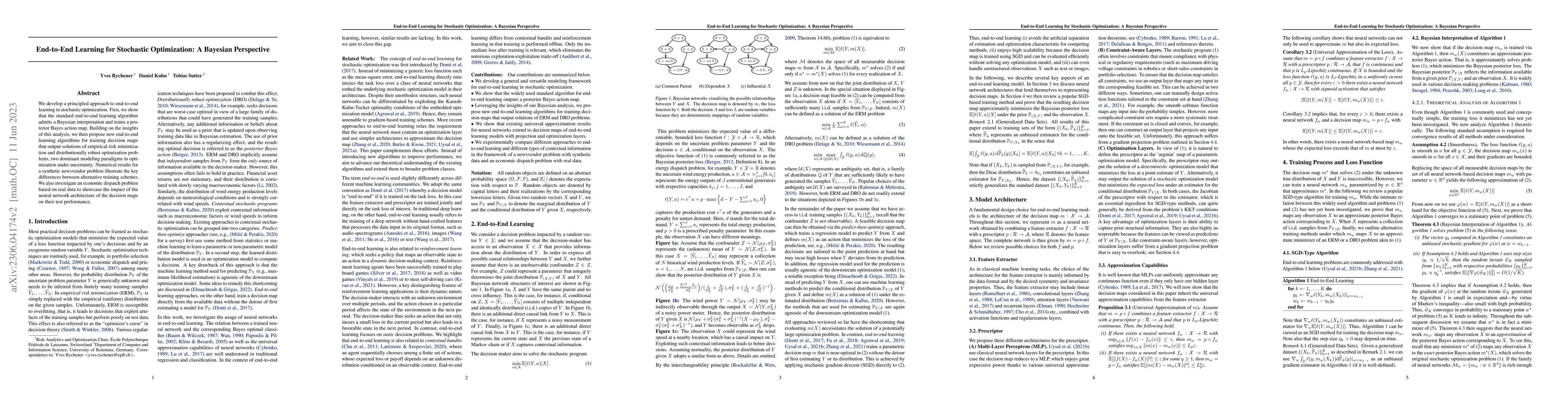 Thumbnail for End-to-End Learning for Stochastic Optimization: A Bayesian Perspective