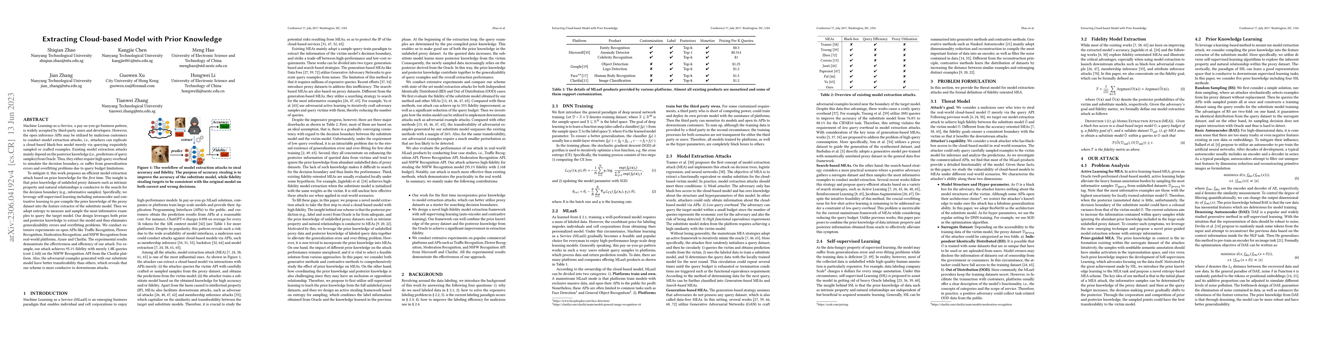 Thumbnail for Extracting Cloud-based Model with Prior Knowledge