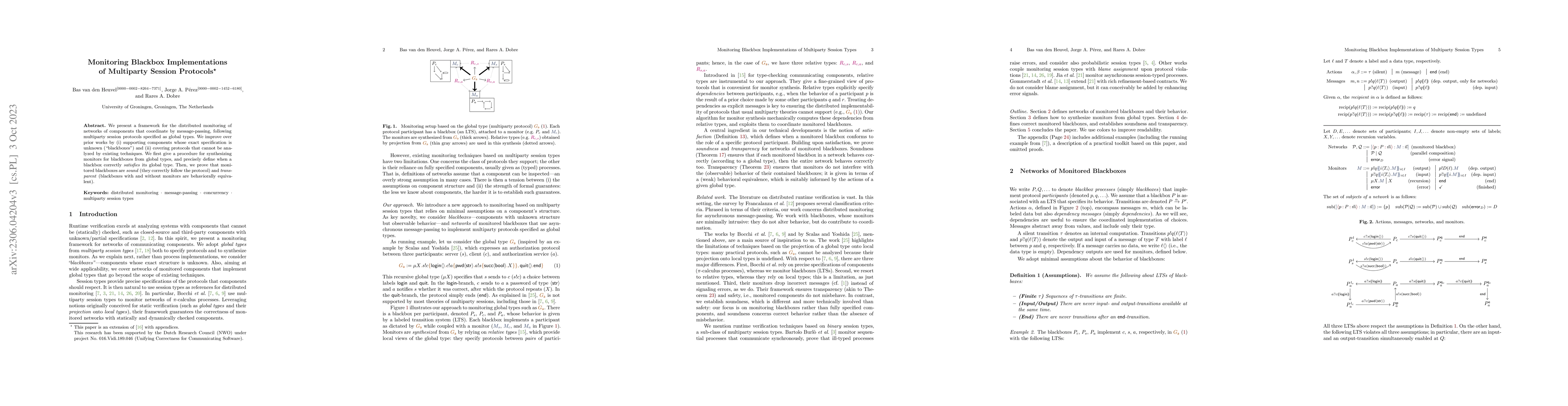 Thumbnail for Monitoring Blackbox Implementations of Multiparty Session Protocols