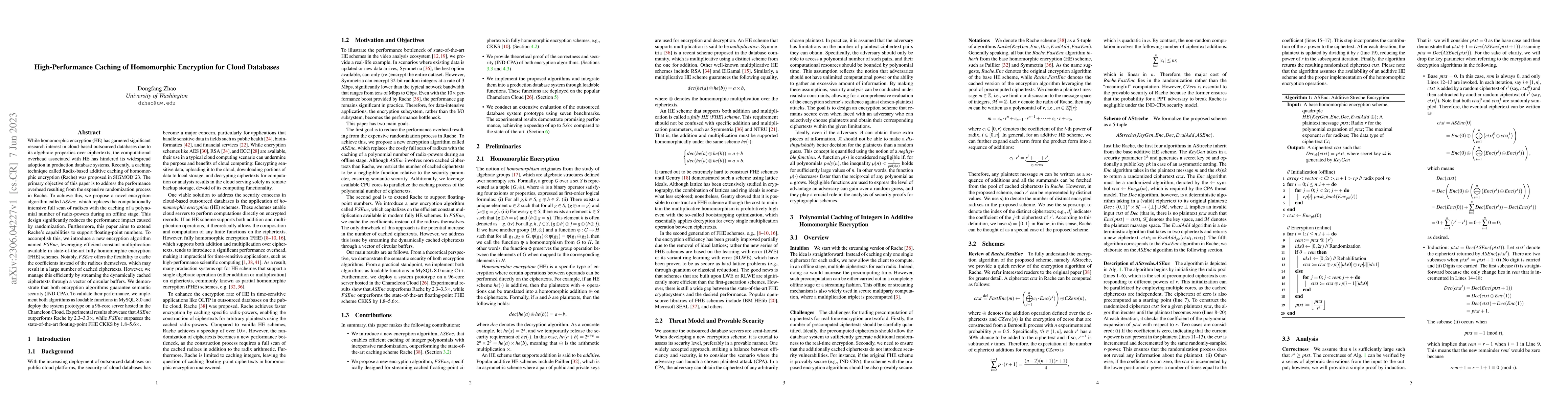 Thumbnail for High-Performance Caching of Homomorphic Encryption for Cloud Databases