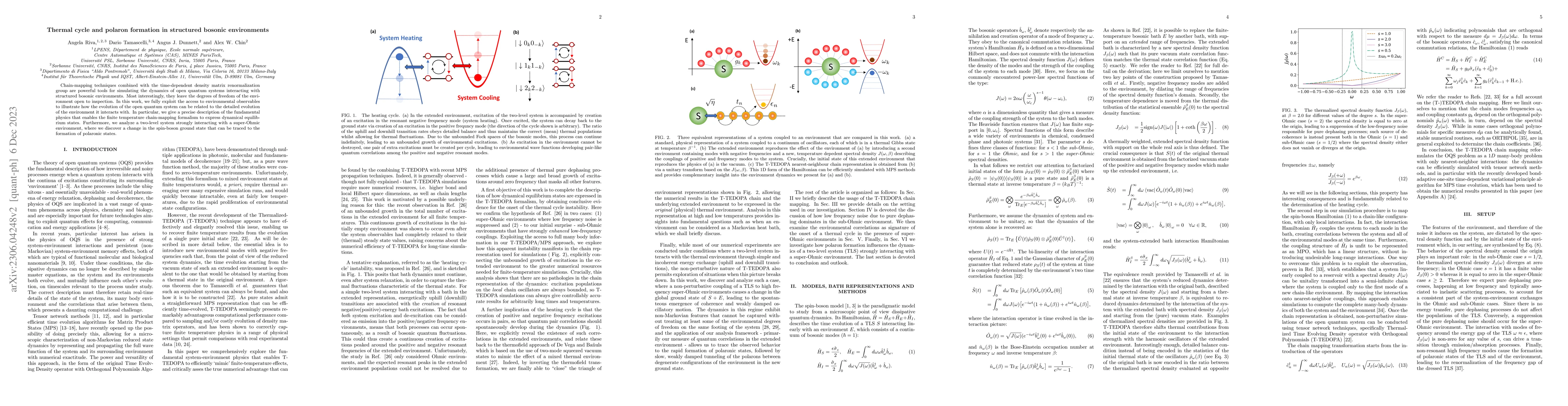 Thumbnail for Thermal cycle and polaron formation in structured bosonic environments
