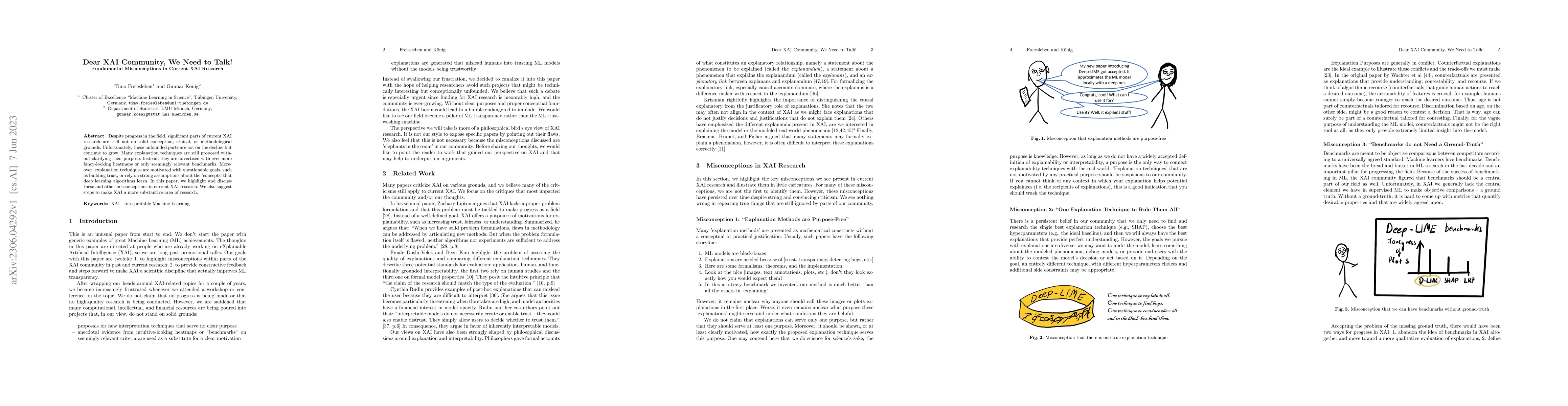 Thumbnail for Dear XAI Community, We Need to Talk! Fundamental Misconceptions in
  Current XAI Research
