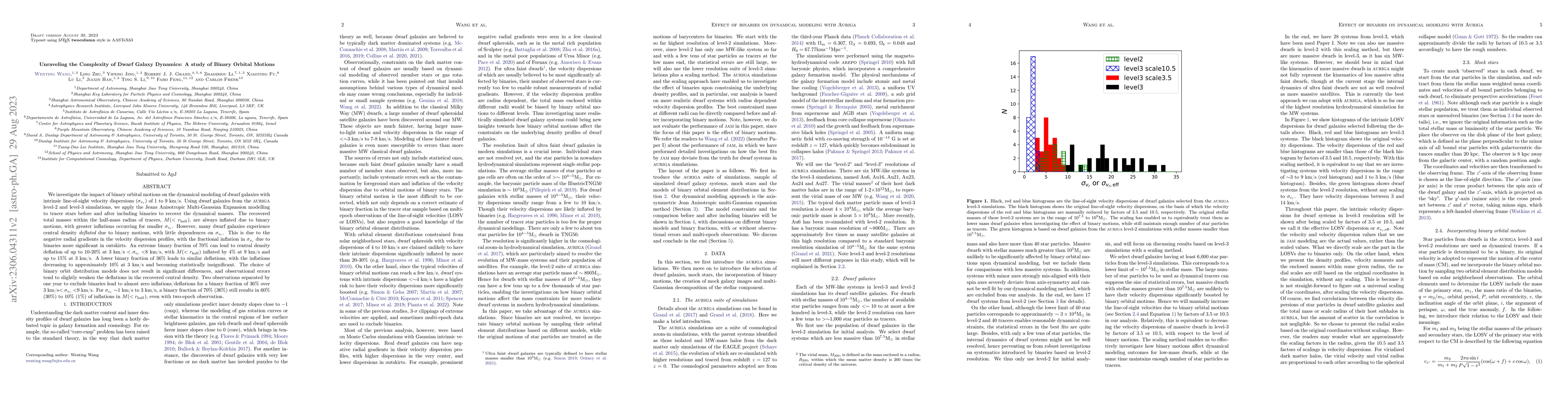 Thumbnail for Unraveling the Complexity of Dwarf Galaxy Dynamics: A study of Binary
  Orbital Motions