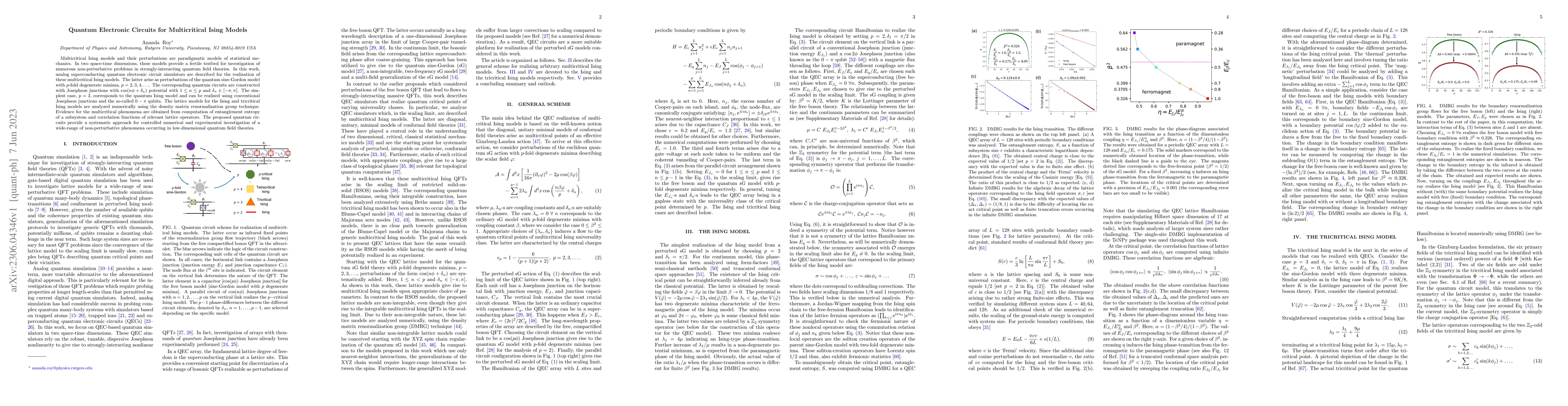 Thumbnail for Quantum Electronic Circuits for Multicritical Ising Models