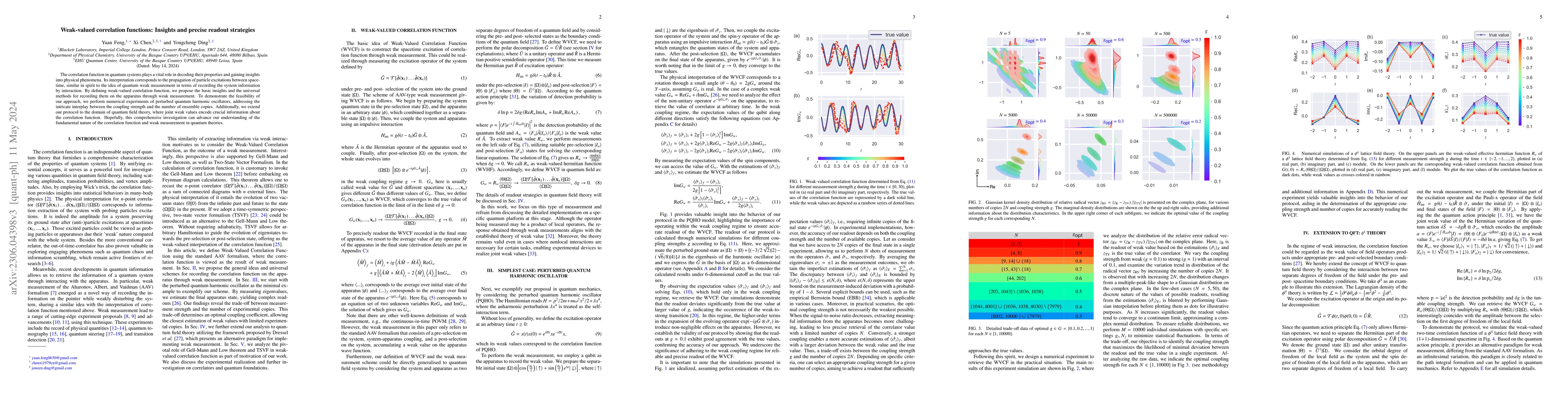 Thumbnail for Weak-valued correlation functions: Insights and precise readout
  strategies