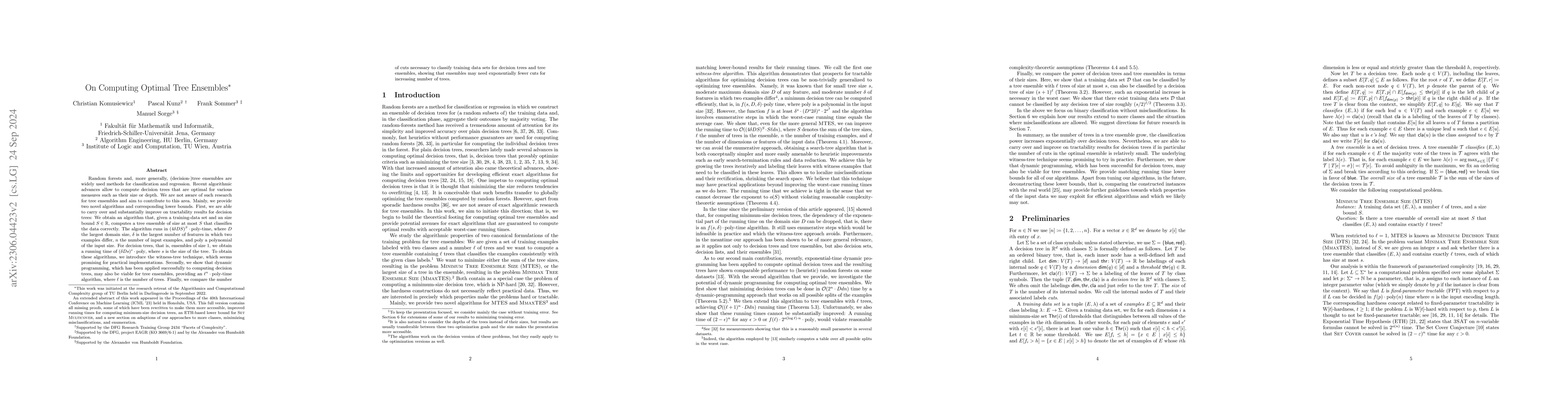 Thumbnail for On Computing Optimal Tree Ensembles