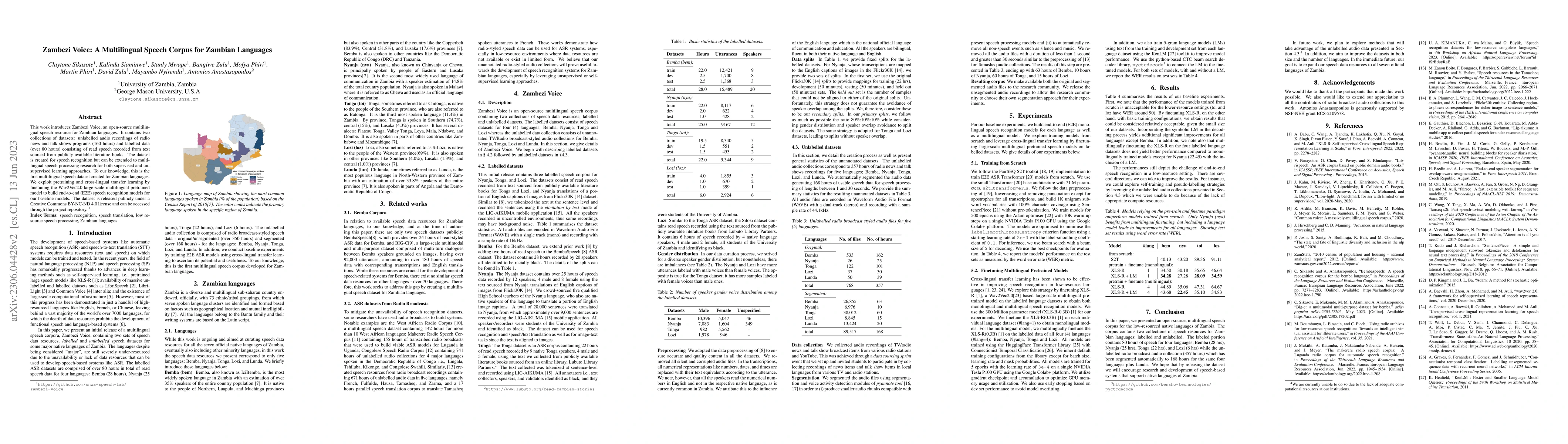 Thumbnail for Zambezi Voice: A Multilingual Speech Corpus for Zambian Languages